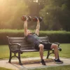 Zestaw hantli 2 × 10 kg ze sztangą — FITCHEMY