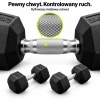 Radelkowany metalowy uchwyt hantla HEX