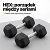 Szesciokatne glowice hantli HEX